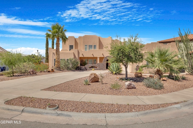 view of pueblo-style house