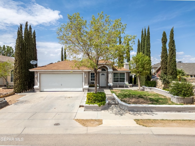 ranch-style house with a garage