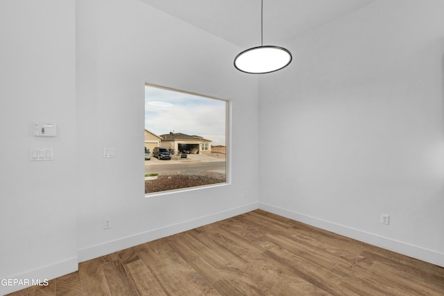 interior space with wood-type flooring