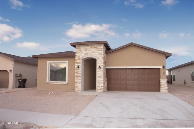 view of front of house featuring a garage