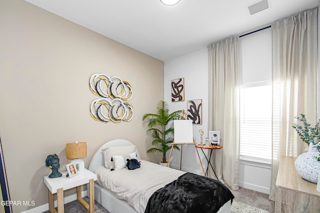 bedroom featuring carpet flooring