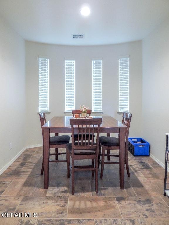 view of dining area