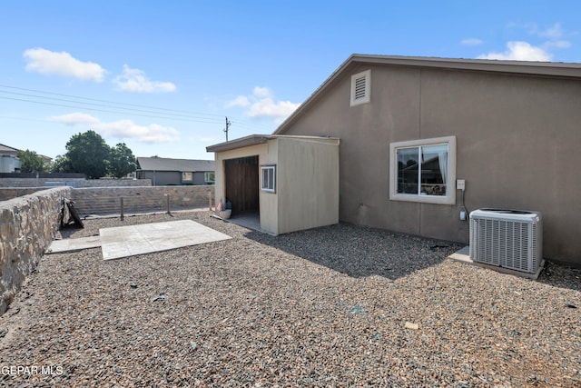 exterior space with central AC unit