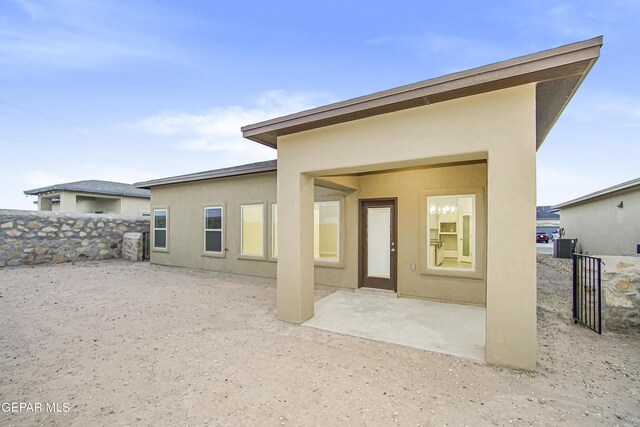 rear view of property with a patio