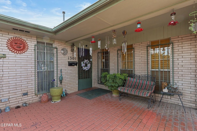 view of patio / terrace featuring covered porch