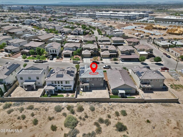 bird's eye view featuring a residential view