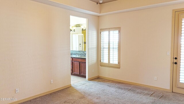 view of carpeted empty room