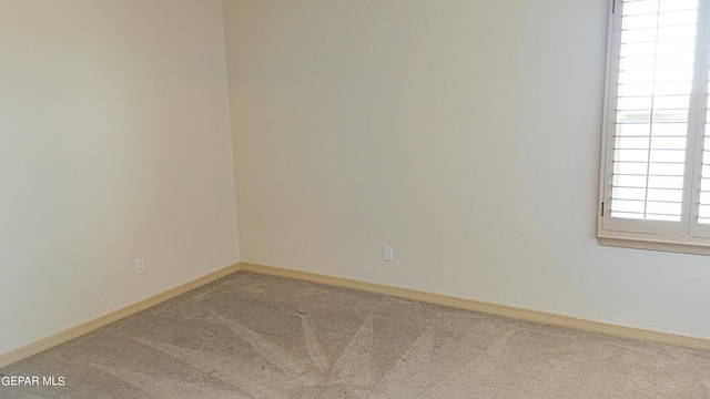 view of carpeted empty room