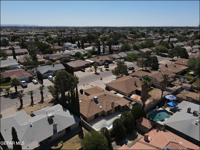 drone / aerial view featuring a residential view