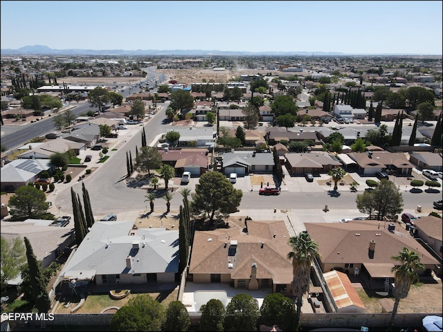 aerial view featuring a residential view