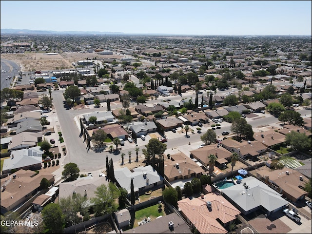 aerial view featuring a residential view