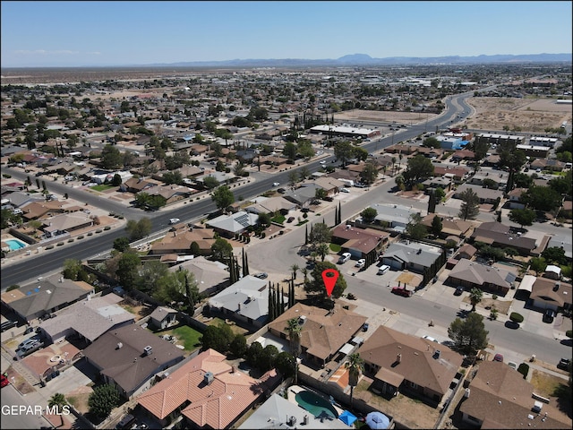 bird's eye view featuring a residential view