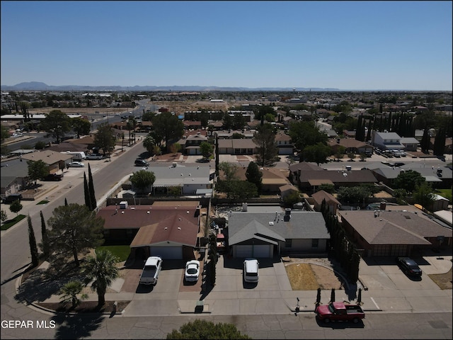 bird's eye view with a residential view