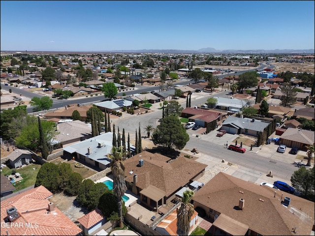 drone / aerial view featuring a residential view
