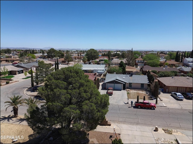 aerial view featuring a residential view
