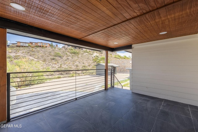 view of patio / terrace with a balcony