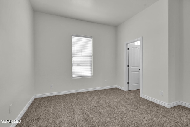 view of carpeted empty room