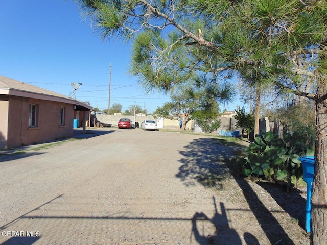 view of road