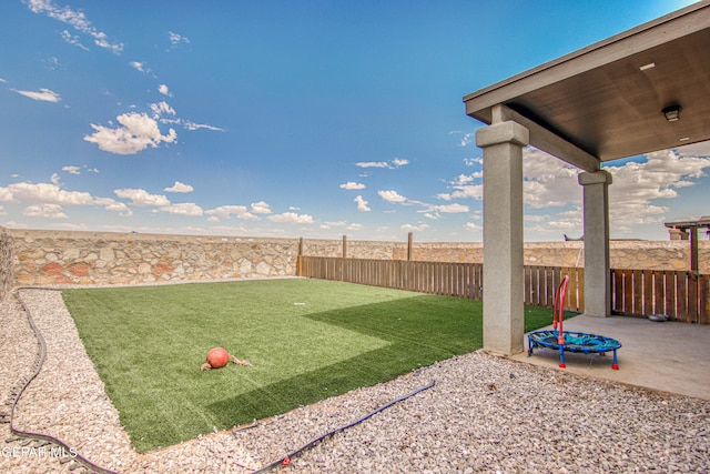 view of yard featuring a patio area