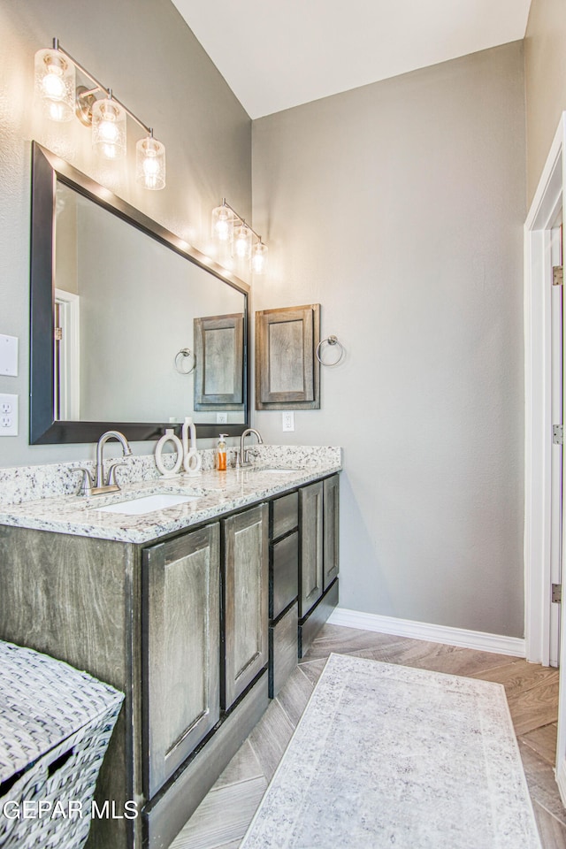 bathroom with vanity