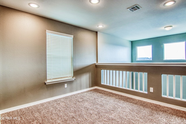 view of carpeted empty room