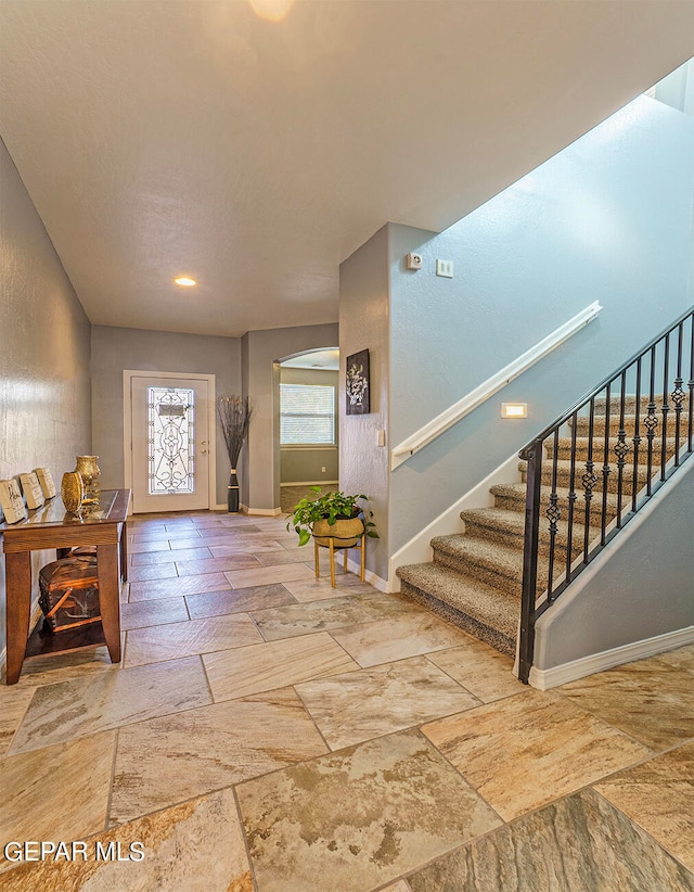 view of tiled entryway