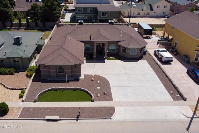 bird's eye view featuring a residential view