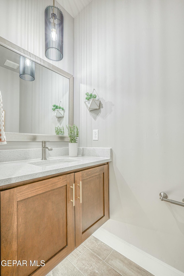 bathroom featuring vanity