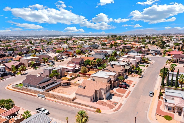 bird's eye view featuring a mountain view