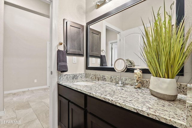 bathroom featuring vanity