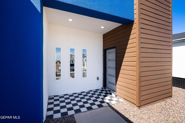 view of exterior entry