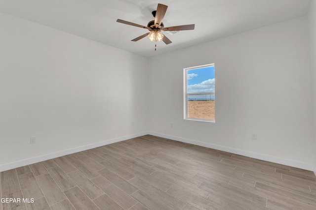 1385 Syrian Desert Dr, Chaparral, NM 88081 - spare room with light wood-type flooring and ceiling fan