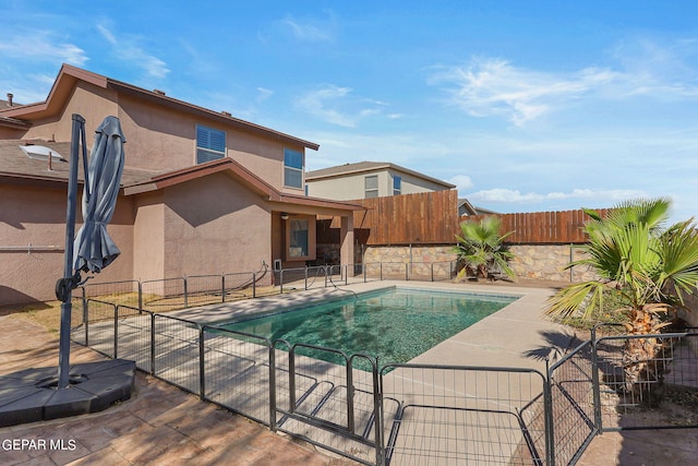 view of pool with a patio area