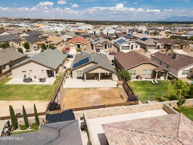 drone / aerial view featuring a residential view