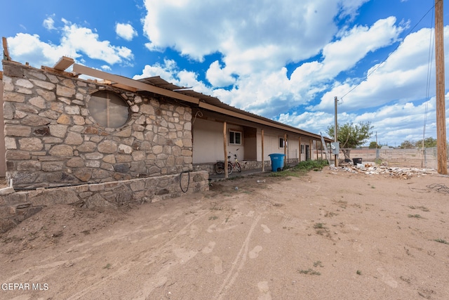 view of rear view of property