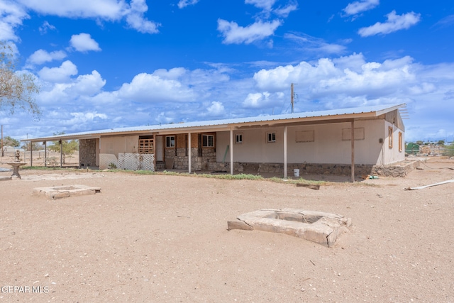 view of rear view of property