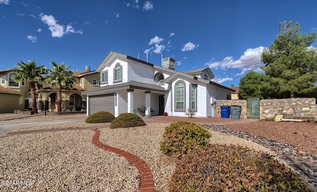 view of front of house featuring a garage