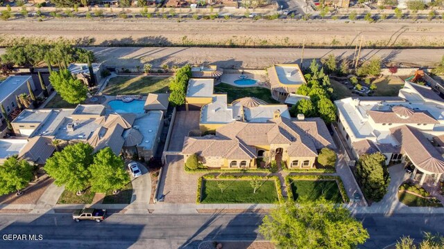 4500 Honey Willow Way, El Paso, TX 79922 - bird's eye view of a pool area