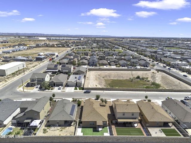 bird's eye view featuring a residential view