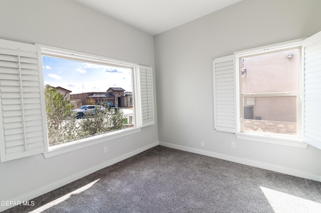 view of carpeted empty room