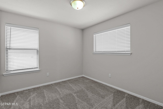 spare room featuring carpet