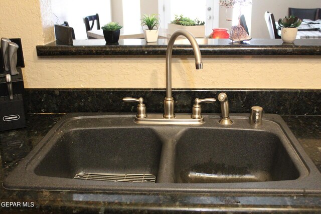 interior details with sink