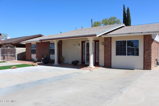 view of ranch-style house