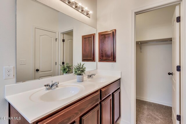 bathroom featuring vanity