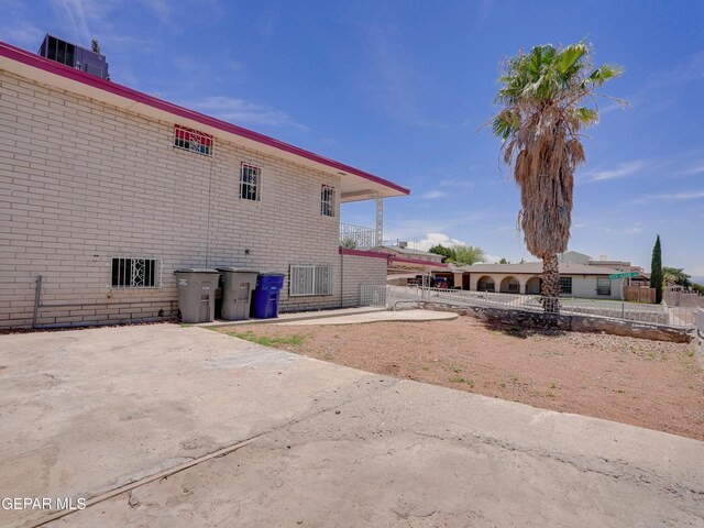 rear view of property with a patio