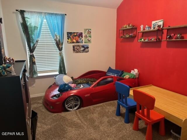 bedroom featuring carpet flooring