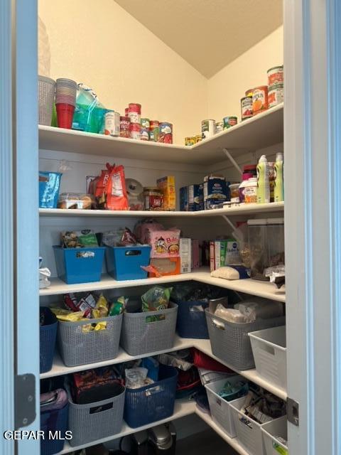 view of pantry