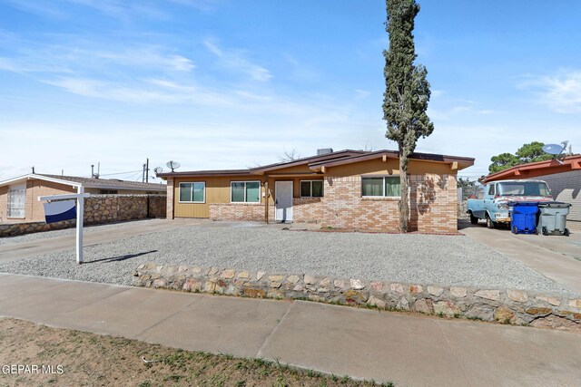 view of ranch-style home