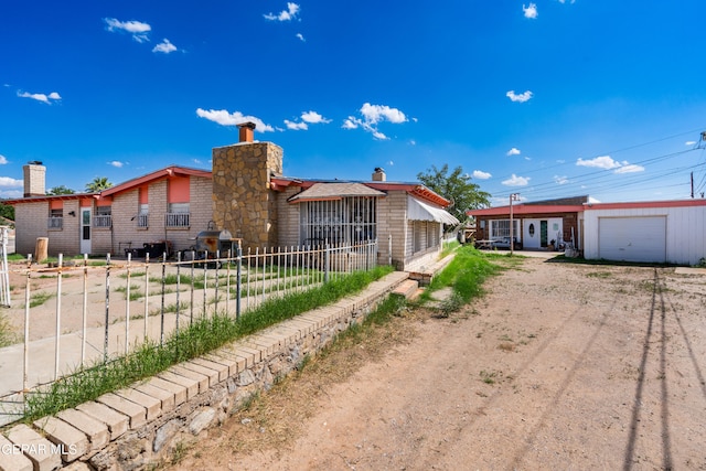 view of front of home featuring a garage