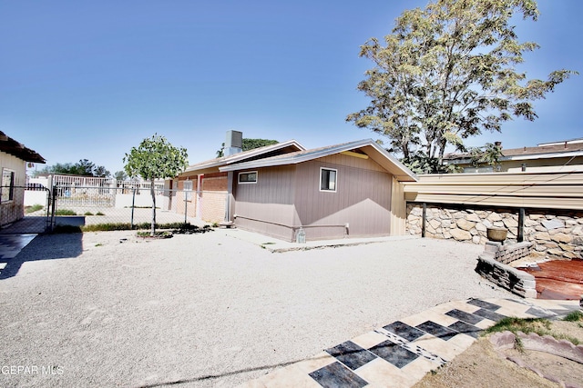 view of back of property